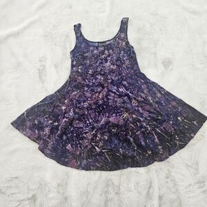 Elegant Purple Sleeveless Dress